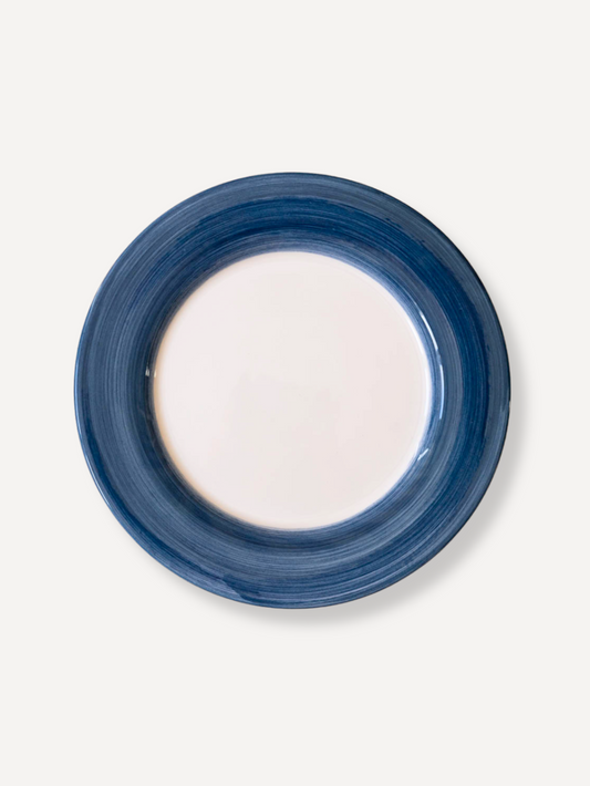 Classic Blue Hand-Painted Dinner Plate