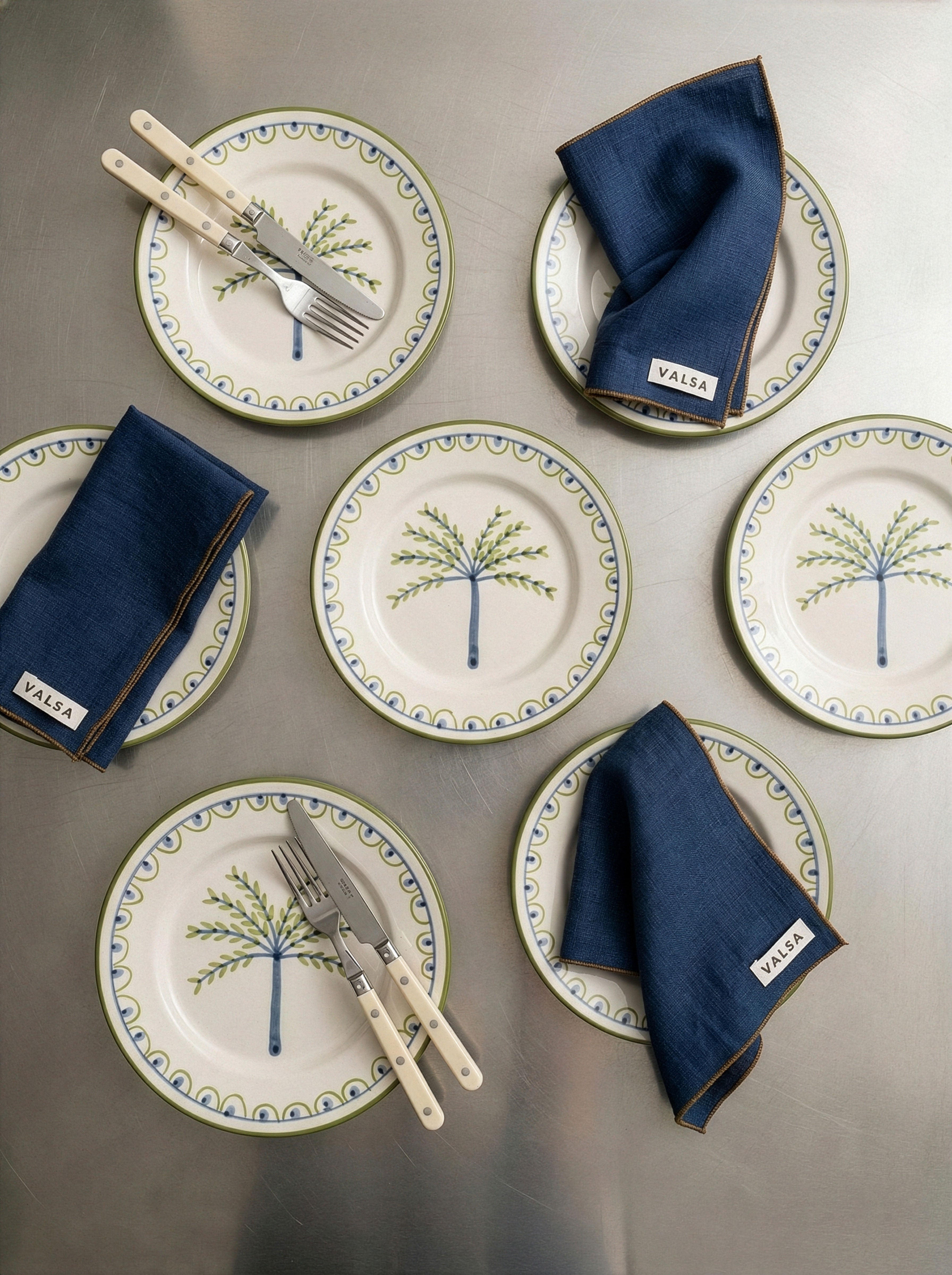 Set of 4 Linen Napkins - Atlantic