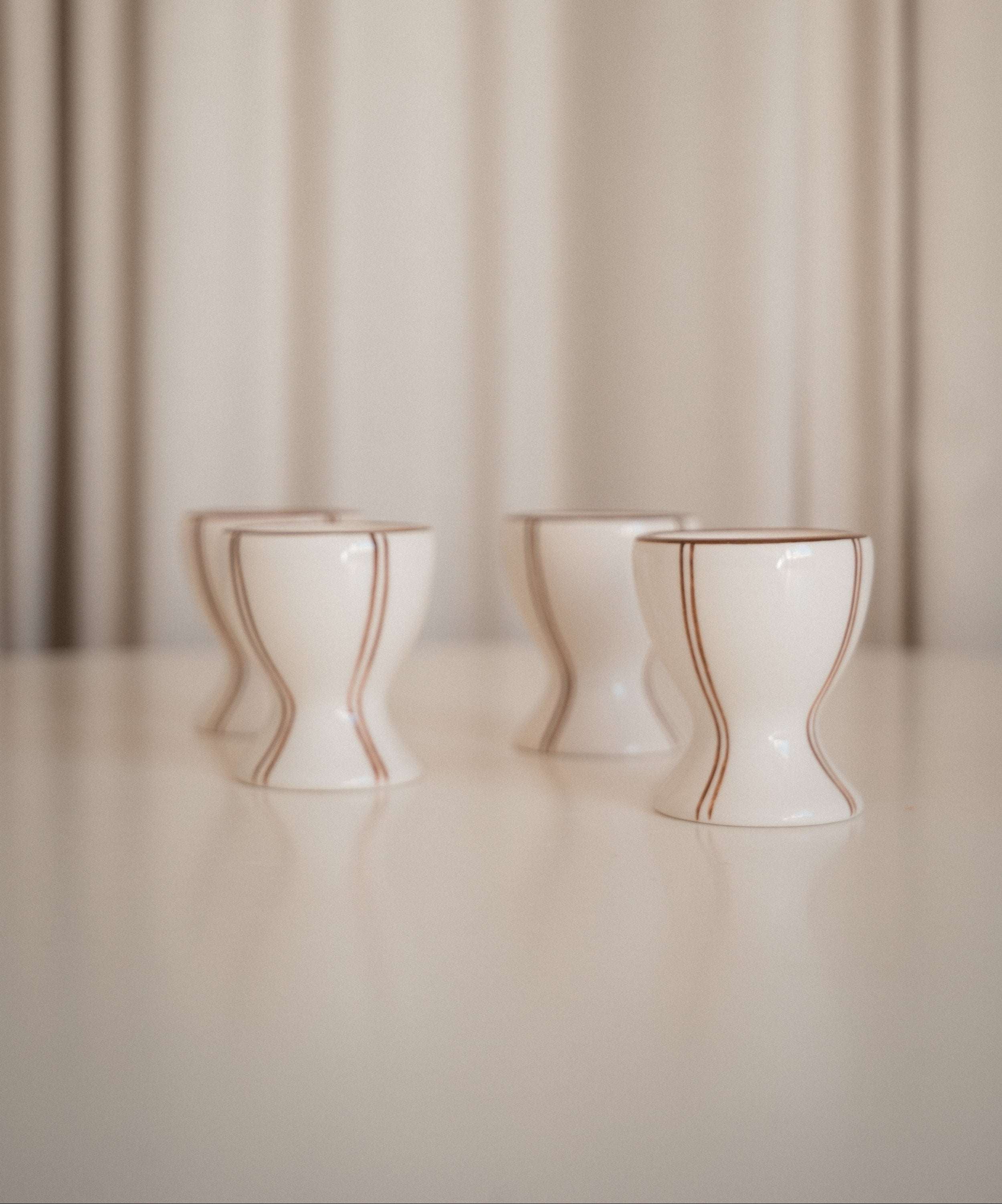 Pajama Hand Painted Egg Cup - Set of 4