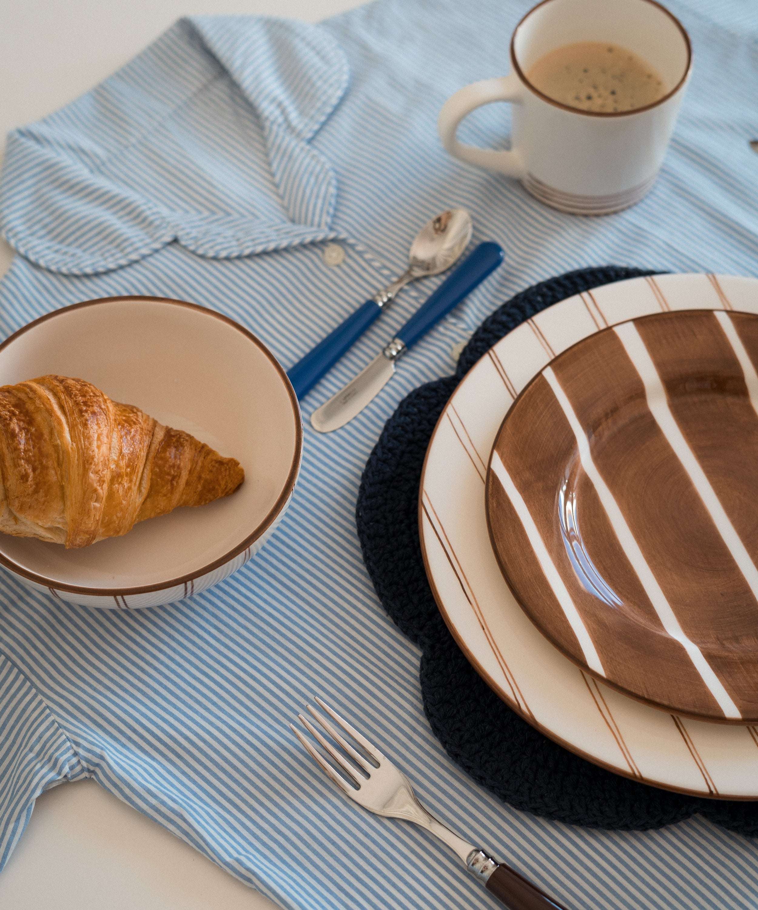 Pajama Hand Painted Dinner Plate - Set of 4