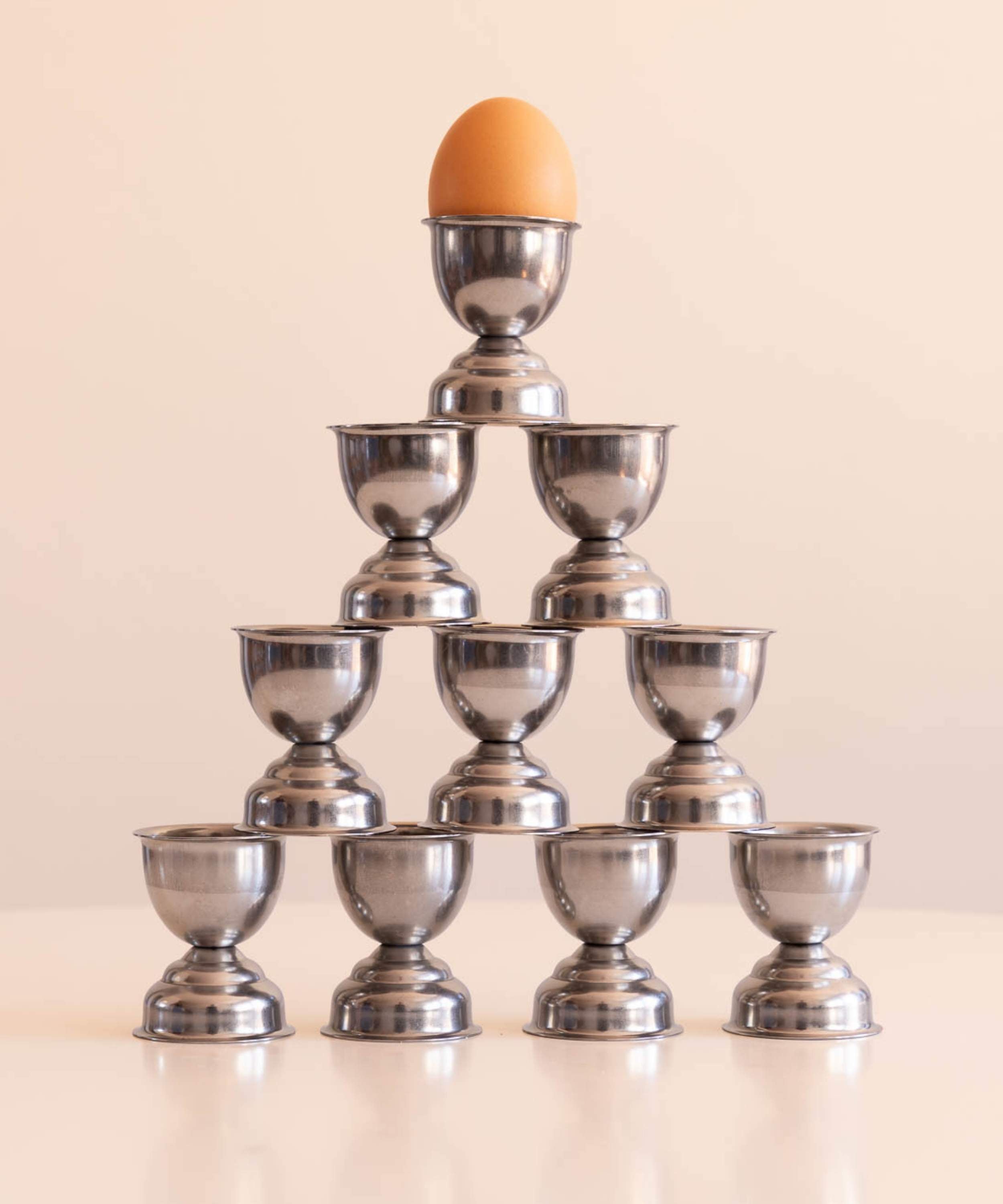 Stainless Steel Egg Cup - Set of 4