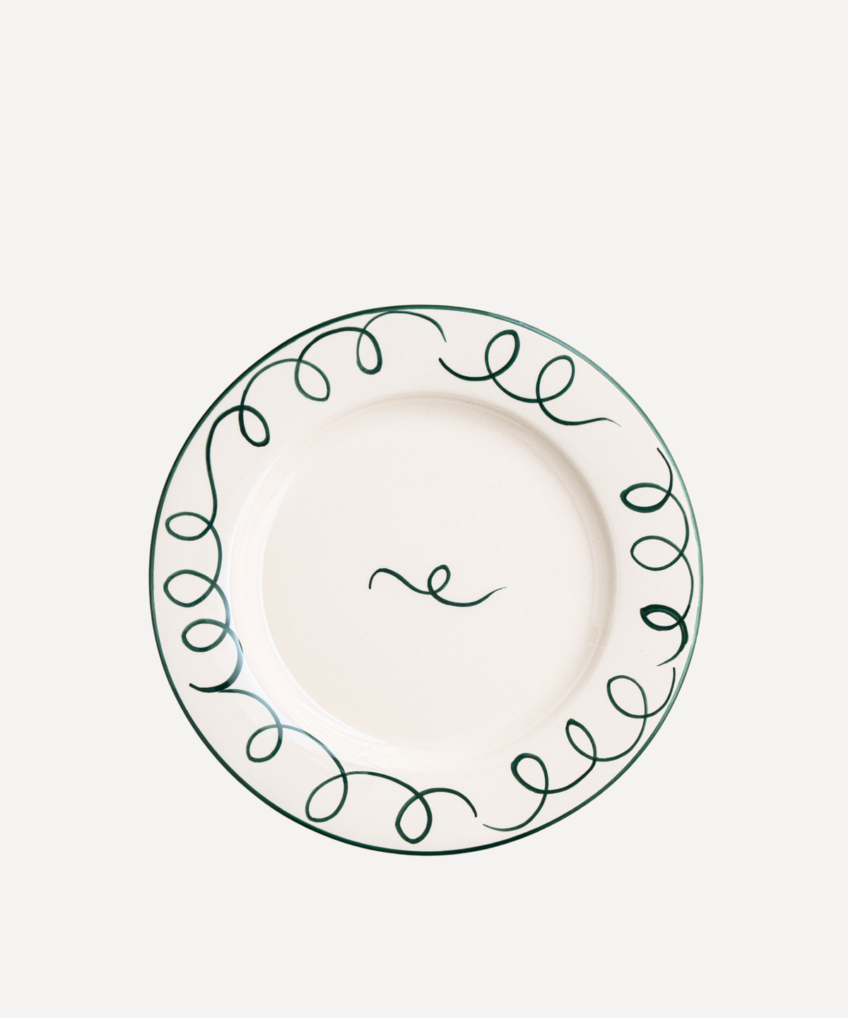 Main Event Dinner Plate, Valsa by Zoë Feldman, on white background