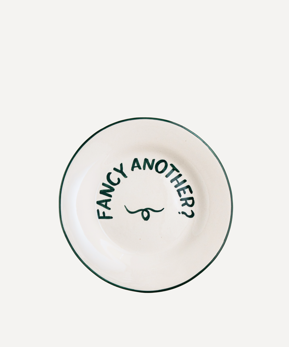 House Party Dessert Plate "Fancy Another", Valsa by Zoë Feldman, on white background
