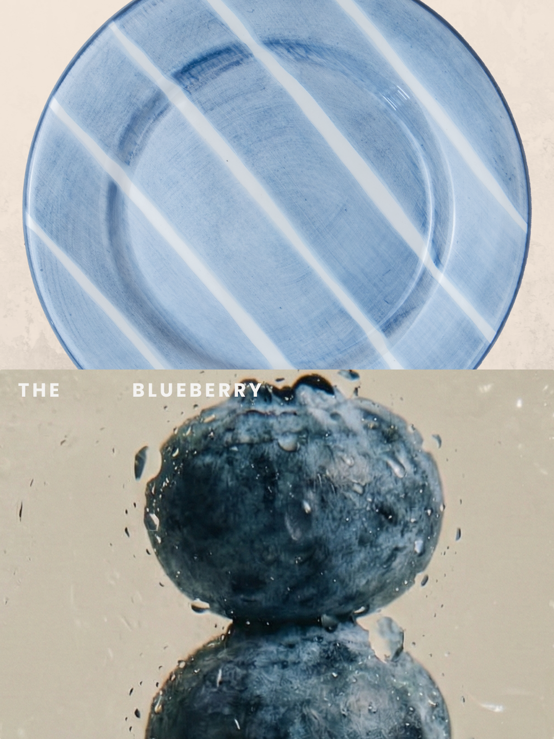 Blueberry Salad Plate - Set of 4