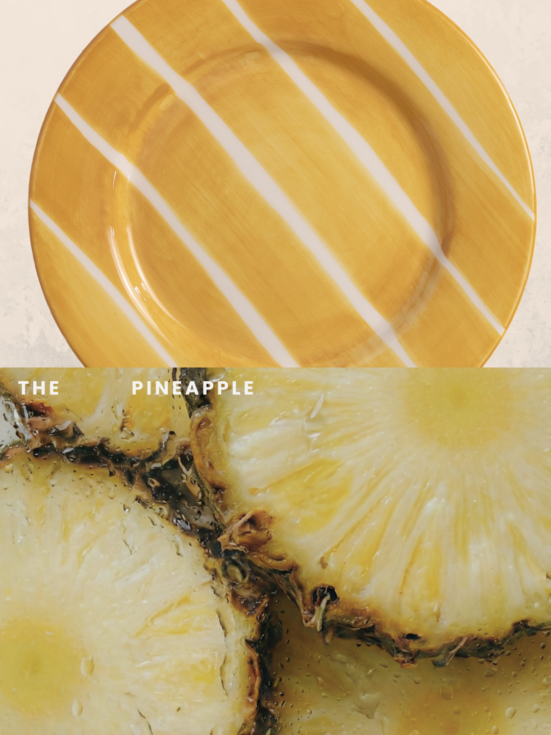 Pineapple Salad Plate - Set of 4