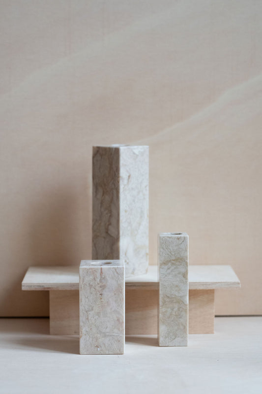 Natural Stone Candle Holder