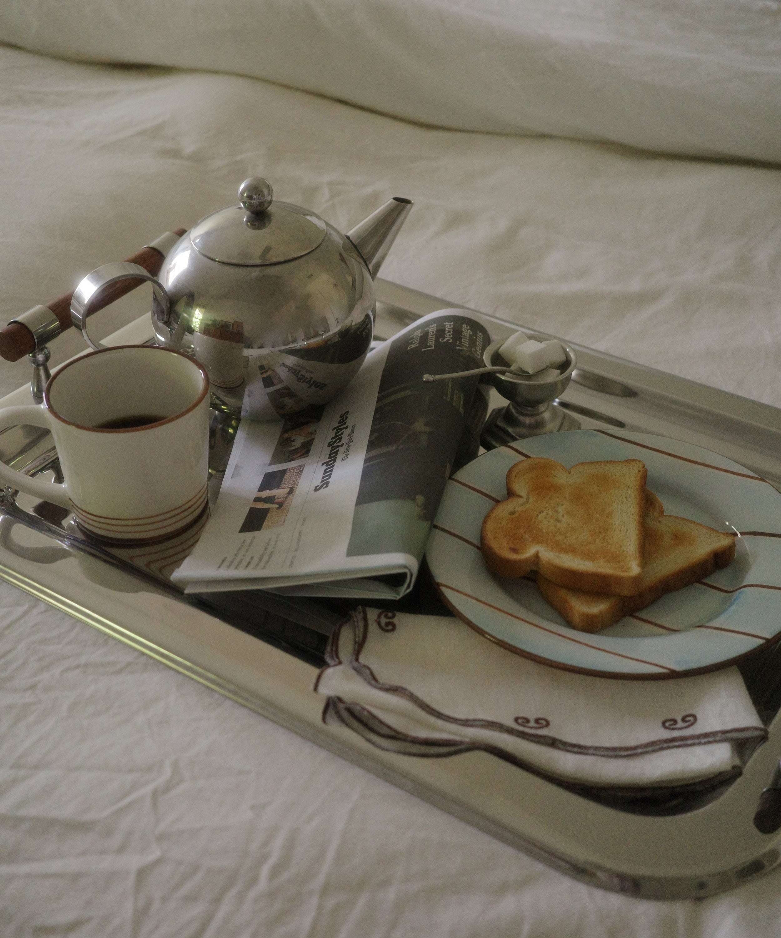 Pajama Hand Painted Dessert Plate - Set of 4