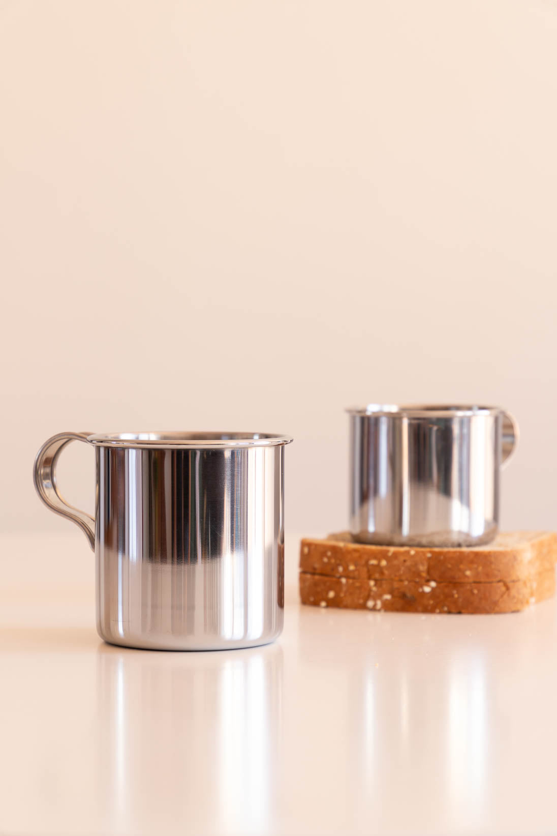 Stainless Steel Big Mug - Set of 2