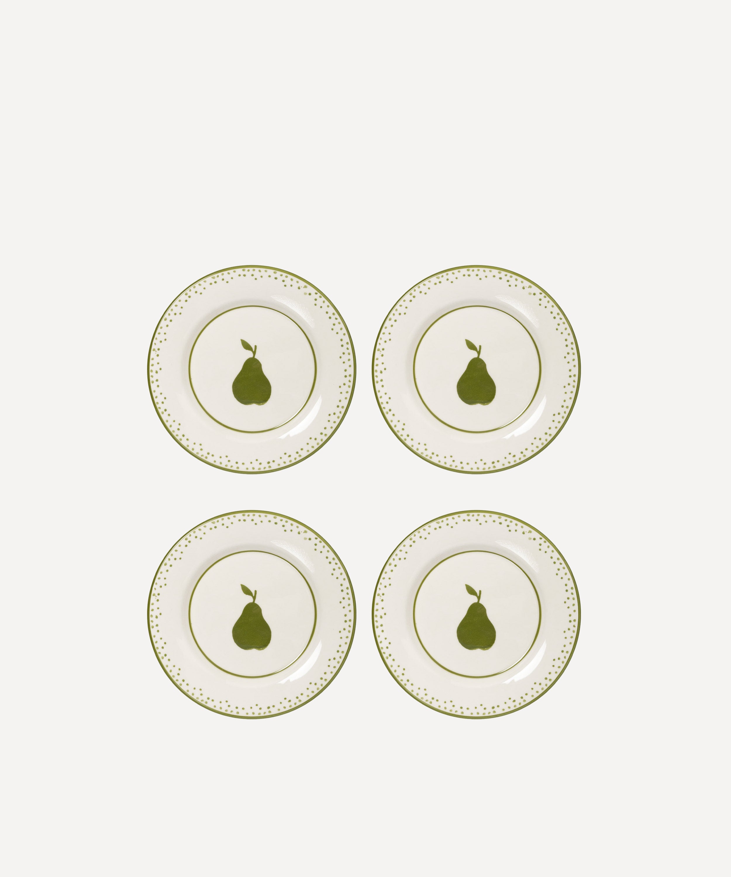 Pera Hand-Painted Salad Plate - Set of 4