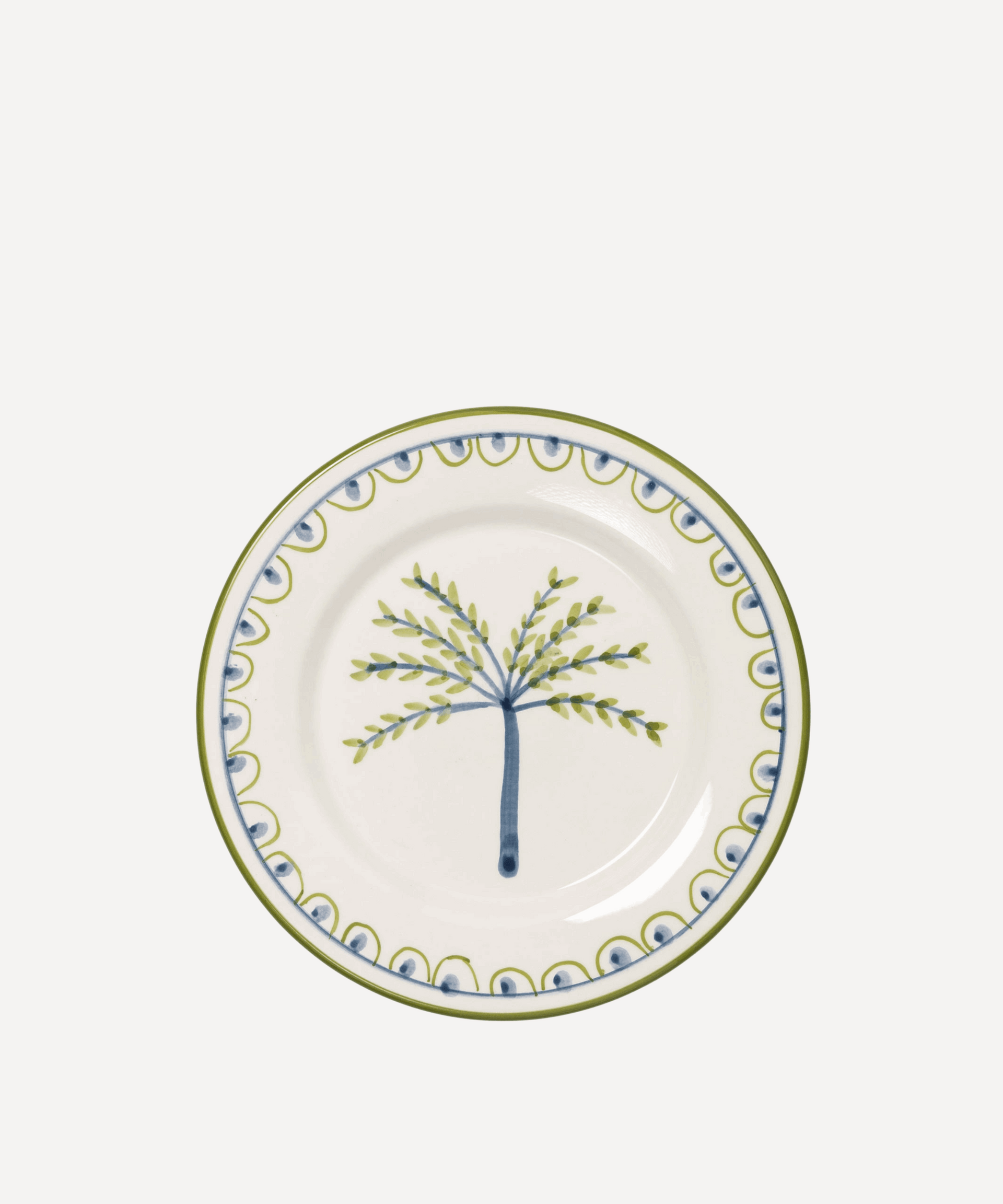 Coqueiro Hand-Painted Salad Plate - Set of 4 - Set of 4