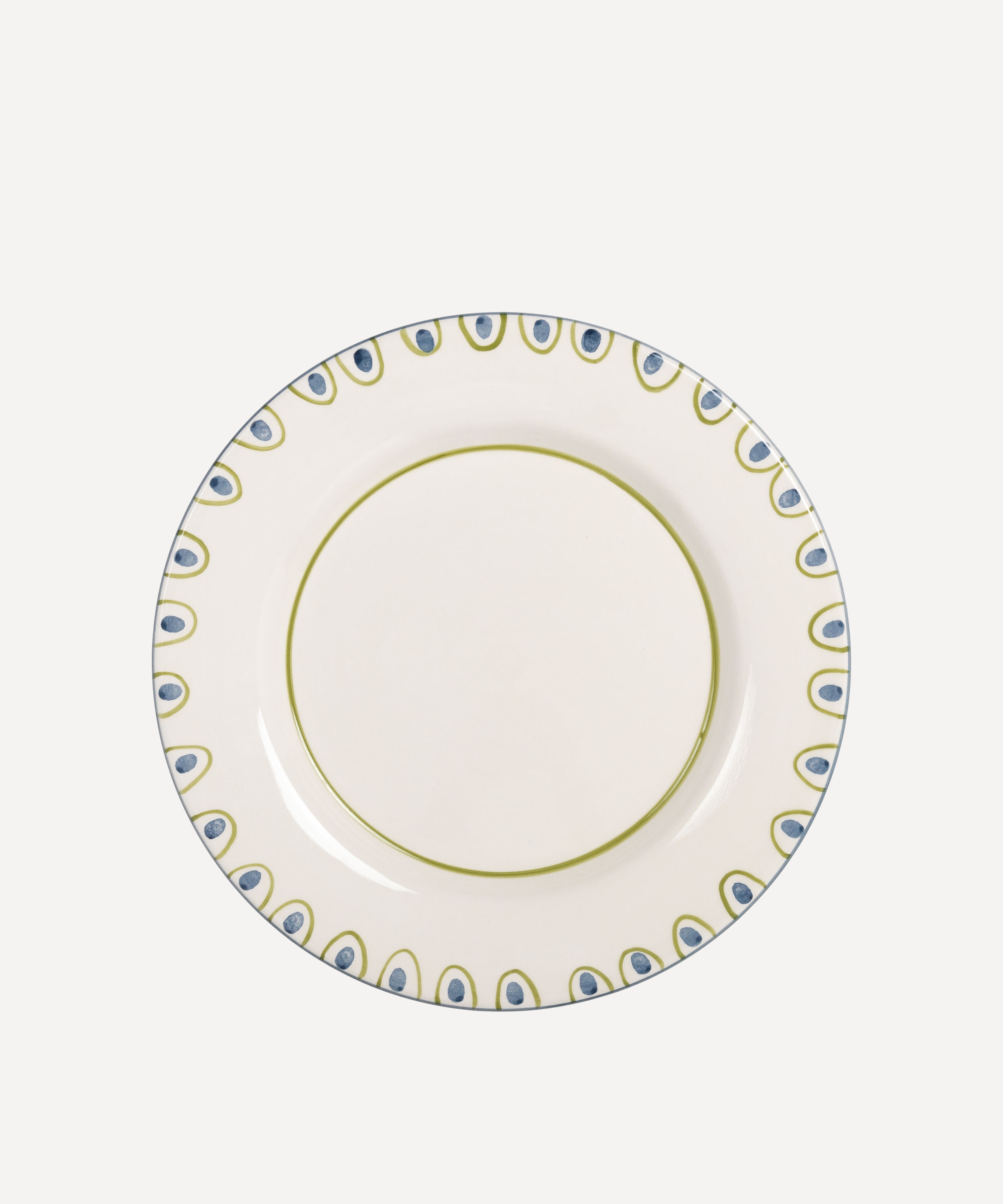 Coconut Hand-Painted Dinner Plate - Set of 4