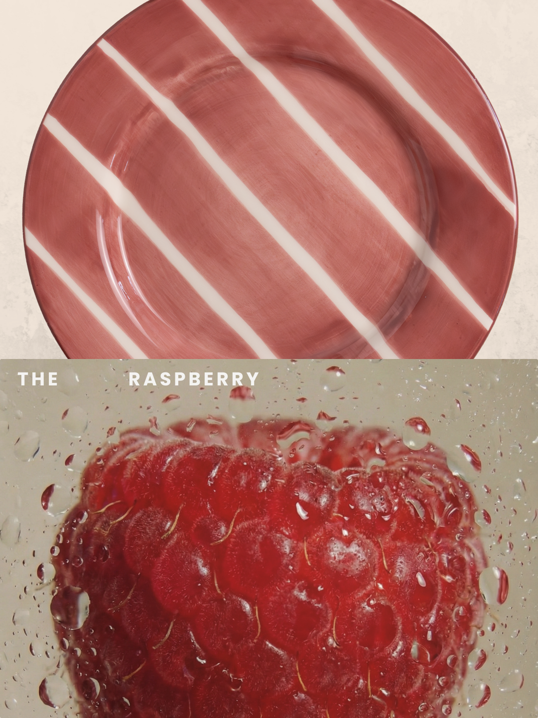 Raspberry Salad Plate - Set of 4