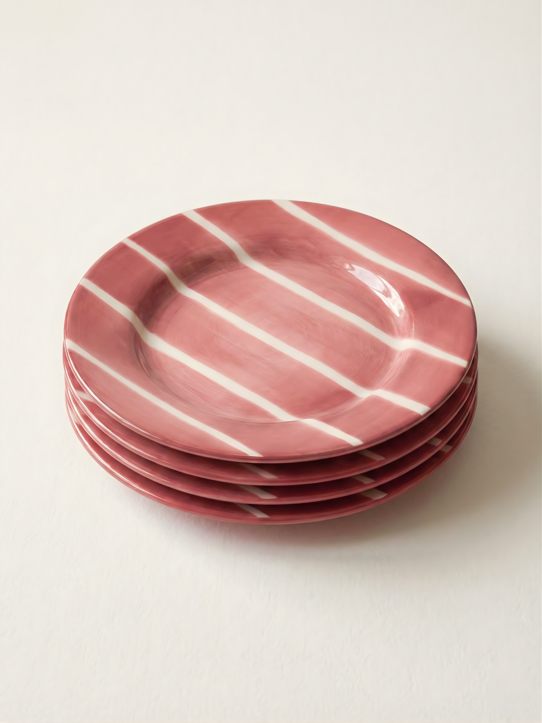 Raspberry Salad Plate - Set of 4