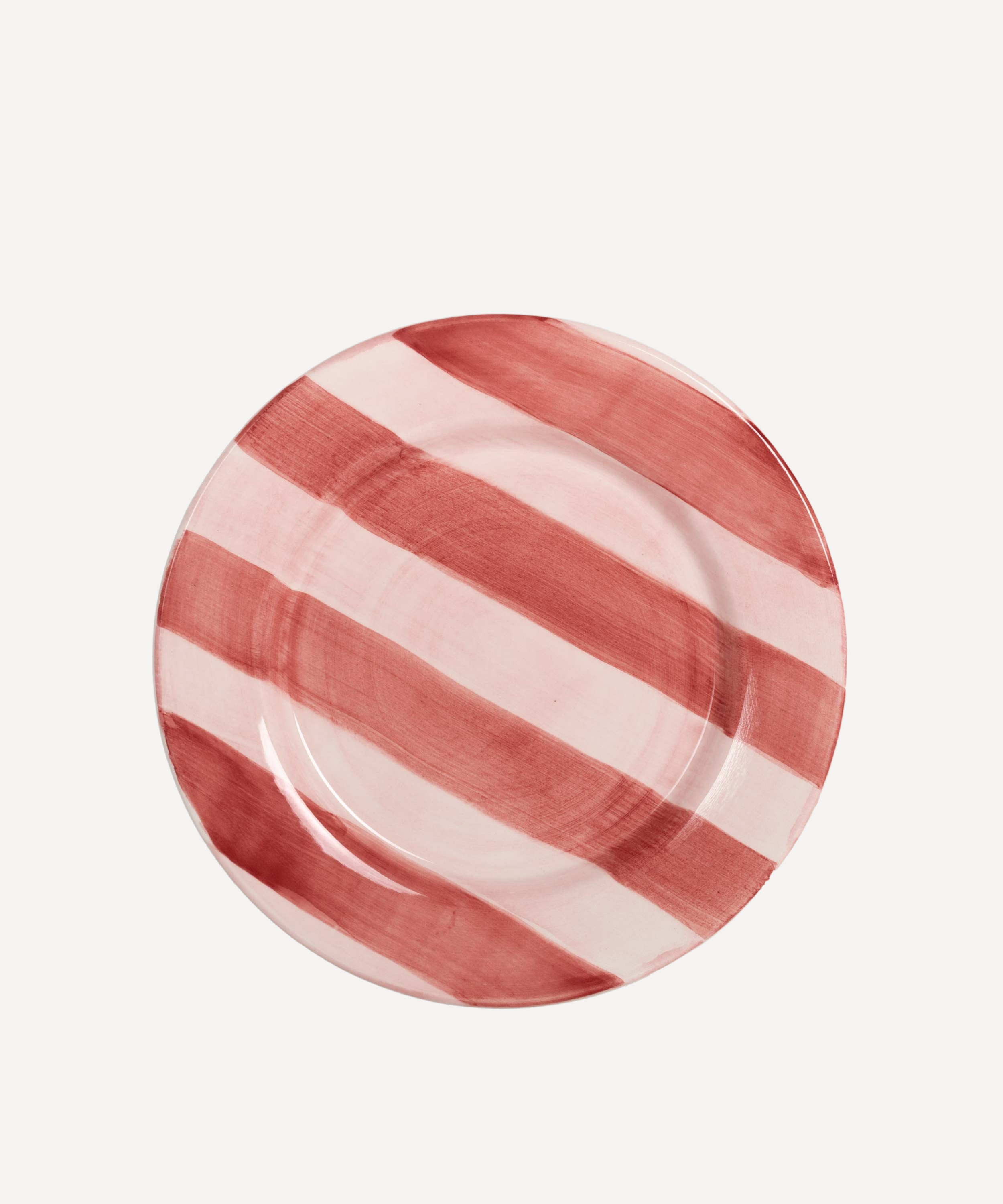 Stripes Hand Painted Dinner Plate - Set of 4